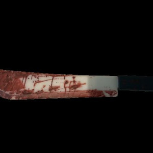 Bloody white long machete knife used in Stab-a-Thon Scene – Scream 4 (2011)