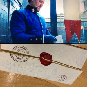 Inspector Javert hand delivered note – Les Misérables (2012)