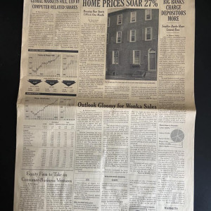 Willy Wonka Newspaper – Charlie and the Chocolate Factory (2005)