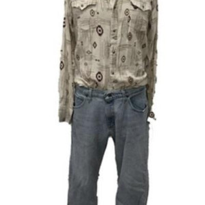 Stuart’s shirt and jeans – Father Stu (2022)