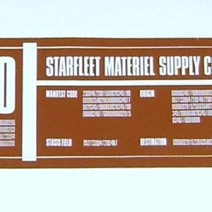 Starfleet Materiel Supply Label – Star Trek: The Next Generation (1987)