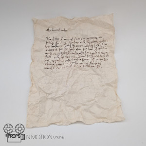Elizabeth Scrunched letter to Mary – Becoming Elizabeth (2022)