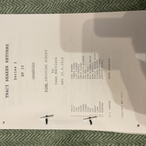Original shooting script – Tracy Beaker Returns (2010)