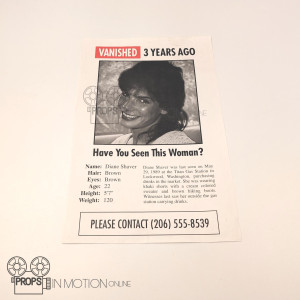Diane Shaver (Sandra Bullock) Missing Poster – The Vanishing (1993)