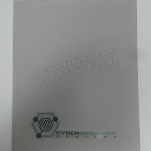 CyberResearch Systems general Brewster top secret folder – Terminator 3: Rise of the Machines (2003)