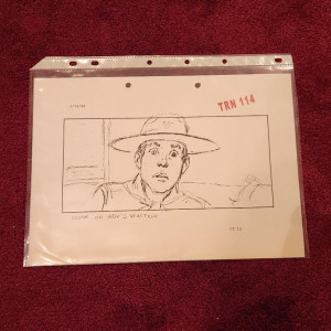 Young Indiana Jones storyboard & River Phoenix Autograph – Indiana Jones and the Last Crusade (1989)