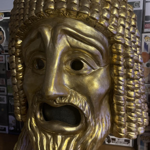 Gold Screen Worn Announcers Mask – Pompeii (2014)