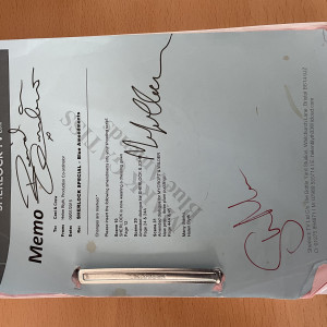 Original Sherlock signed script – Sherlock (2010)