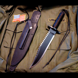 Handmade LILE Tribute Knife, made by Andy Wood – Rambo: First Blood Part II (1985)