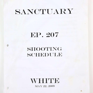 Ep. 207 Shooting Schedule – Sanctuary (2008)