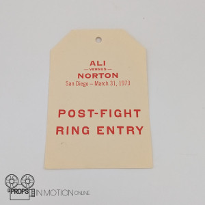 Ali v Norton Post fight ring entry ticket – Ali (2001)