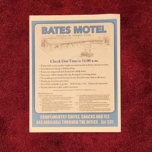 Motel Room Policy – Bates Motel (2013)