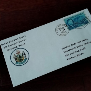 Inmate Andy Dufresne addressed envelope #2 – The Shawshank Redemption (1994)