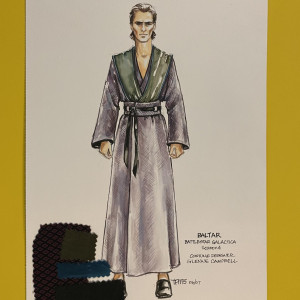original Gaius Baltar cult robe artwork – Battlestar Galactica (2003)