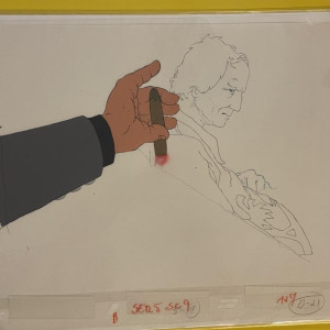 Harry Canyon pencil & animation cel – Heavy Metal (1981)