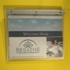 Pamelas Bunker welcome kit and key – The Last Five Minutes of Man on Earth (2015)