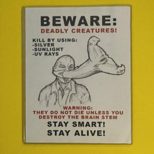 Beware PSA flyer 1 – The Strain (2014)
