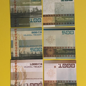 Cubit currency notes – Caprica (2009)