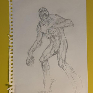 original Monster artwork – The Outer Limits (1995)