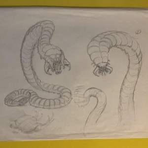 original pencil artwork and color test copies – The Outer Limits (1995)