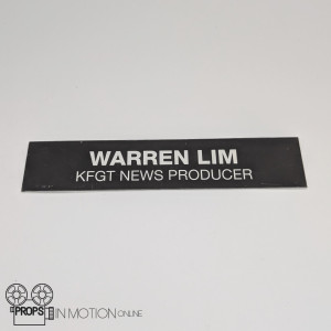 Warren Lim (James Yi) - KFGT News Name Plate – Siren (2018)