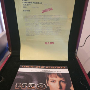 Halloween H20 Original Production Used Michael Myers Psychiatric Evaluation Prop – Halloween H20: 20 Years Later (1998)