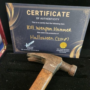 Halloween 2018 Original Production Used Michael Myers Kill Hammer Movie Prop – The Manny Velazquez Halloween Horror Bash 2018 (2018)