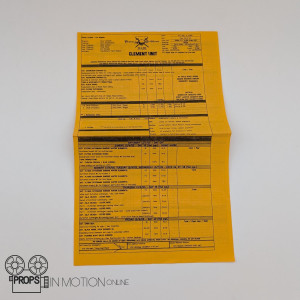 Call sheet – Pirates of the Caribbean: The Curse of the Black Pearl (2003)