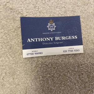 Original Police Business Card – The Outlaws (2021)