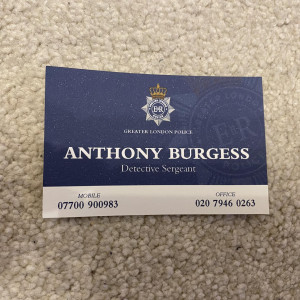 Original Police Business Card – The Outlaws (2021)