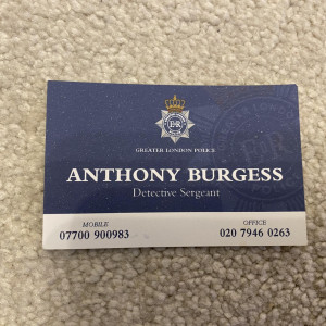 Original Police Business Card – The Outlaws (2021)