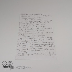 Alan\'s (Stephen Tompkinson) Ida Banks Funeral Speech Note – DCI Banks (2010)