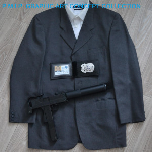 Seattle Police Department id card, badge and wallet – McQ (1974)