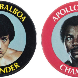 Rocky Balboa and Apollo Creed Boxing Buttons – Rocky II (1979)