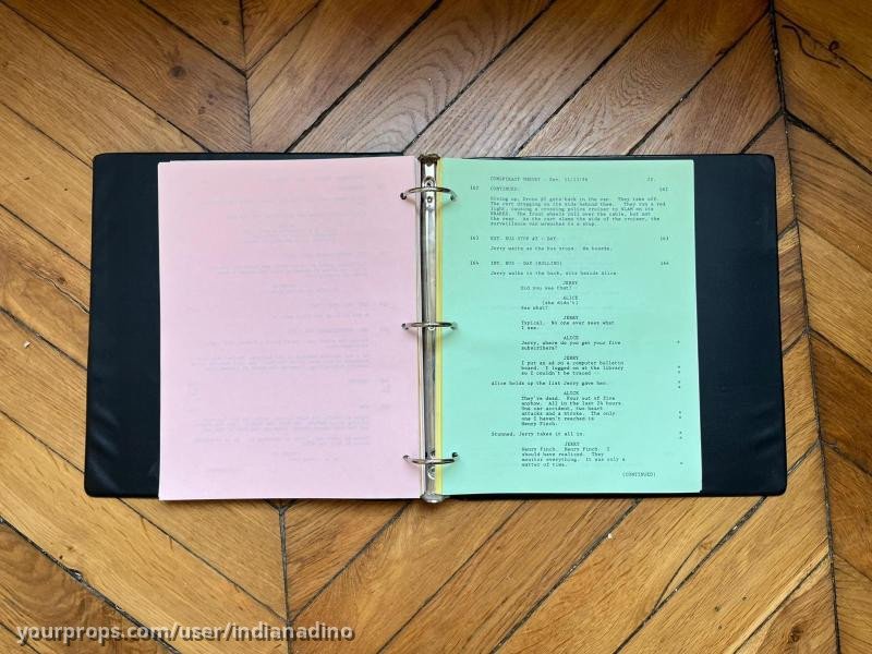Original Script Used In The Production – Conspiracy Theory (1997) – image 2