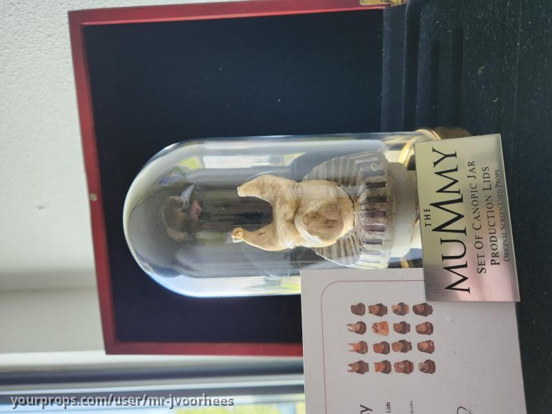 The Mummy (1999) Original Production Hand Made Anubis Canopic Jar Lid Movie Prop – The Mummy (1999) – image 4