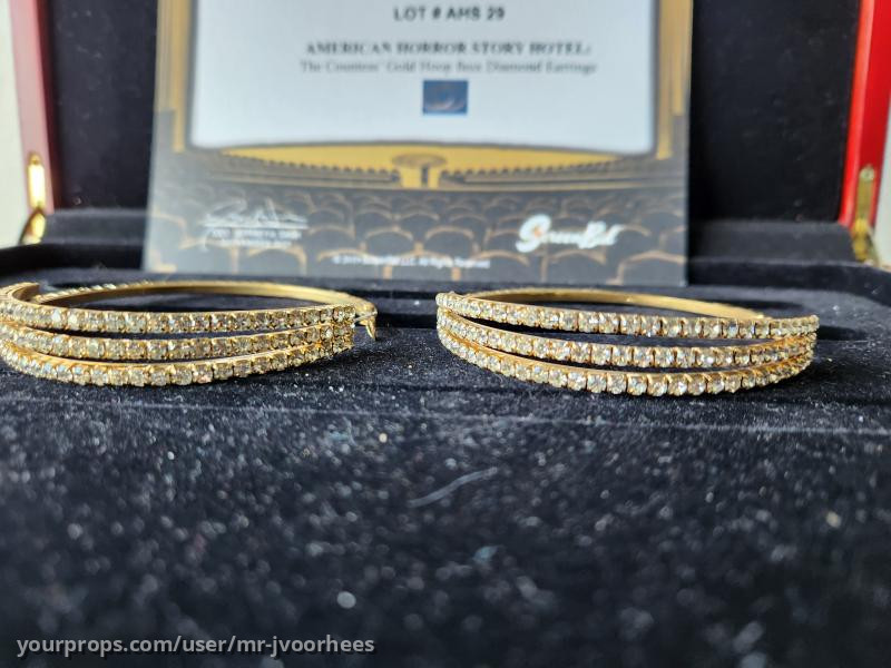 AHS Hotel Original Production Used Lady Gaga Earrings Prop – American Horror Story Hotel After Show (2015) – image 7