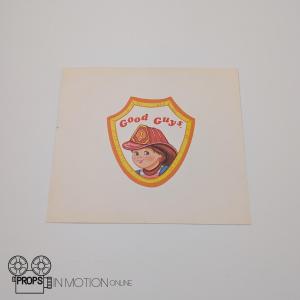 Good guys toy packaging sticker – Child's Play (1988)
