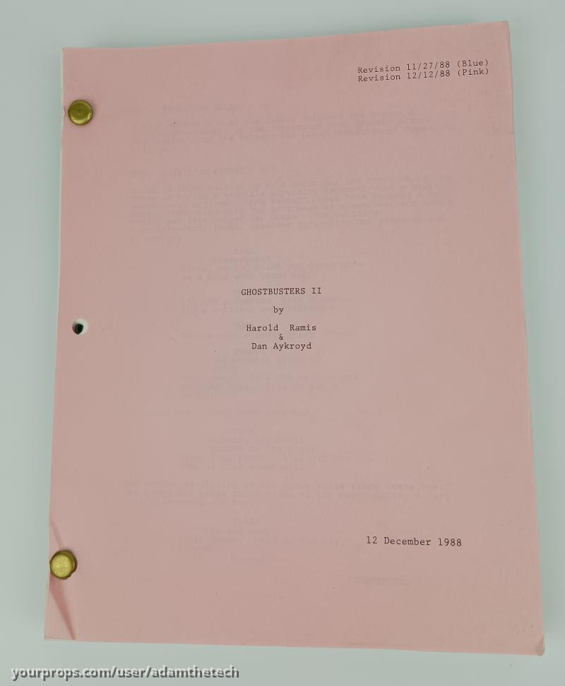 Ghostbusters II Script – Ghostbusters 2 (2020) – image 1
