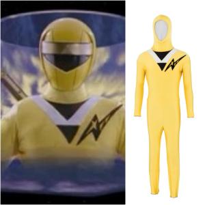 Yellow Mighty Morphin alien Rangers costume – Mighty Morphin Power Rangers (1993)