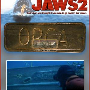 "Orca" Ship Nameplate – Jaws 2 (1978)