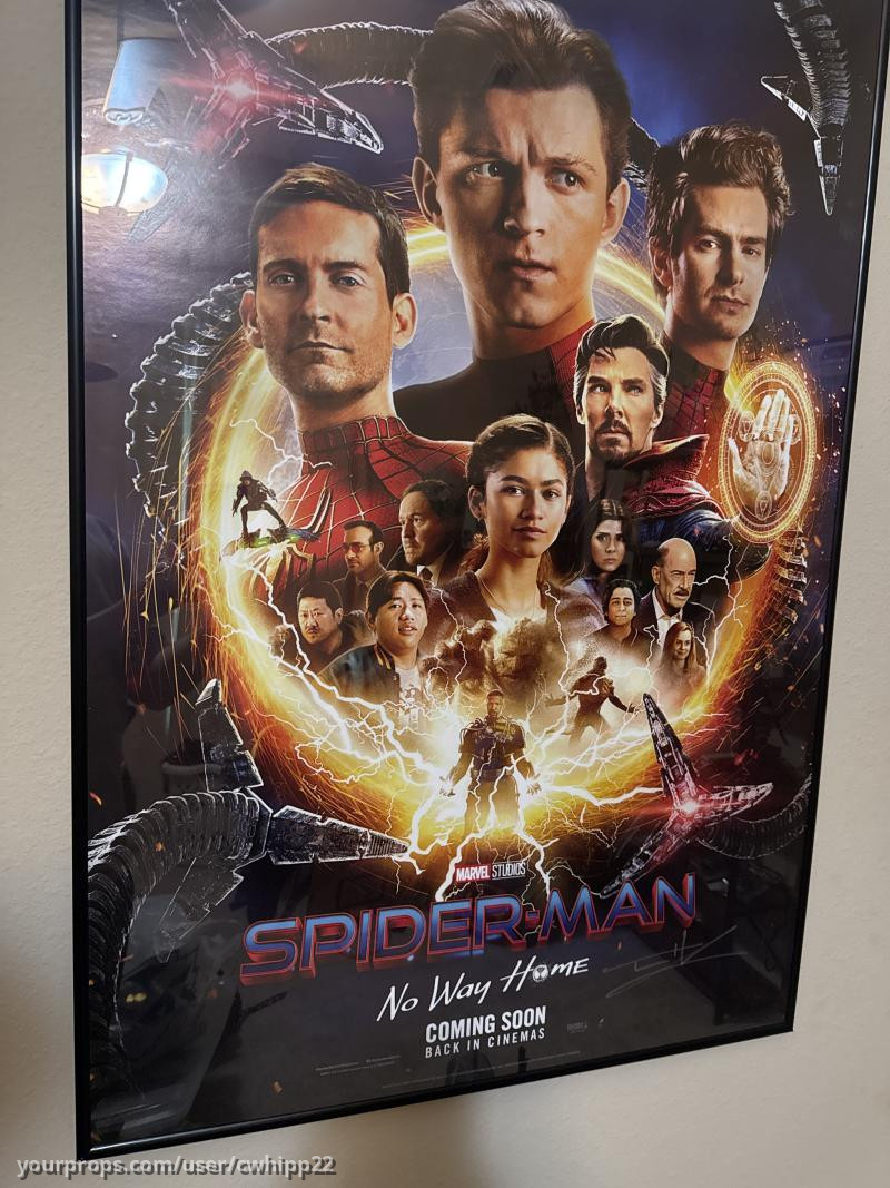 Signed movie poster By TomHolland – Spider-Man: No Way Home (2021) – image 1