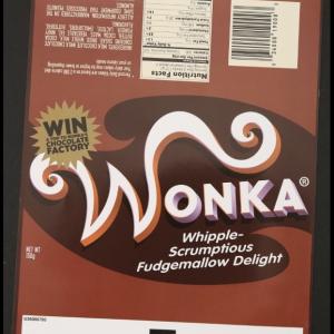 Wonka Bar Wrapper - Whipple-Scrumptious Fudgemallow Delight – Charlie and the Chocolate Factory (2005)