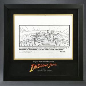 Original Pro Storyboard Copy Willie Nearly Falls Off Cart – Indiana Jones and the Temple of Doom (1984)