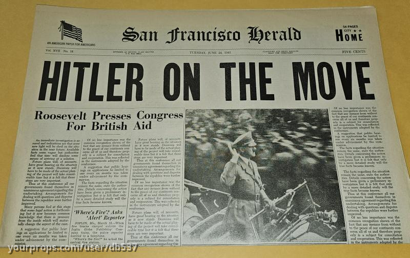 'The Big Goodbye' 1941 San Francisco Newspaper – Star Trek: The Next Generation (1987) – image 1
