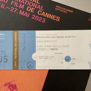 Cannes World Premiere Invitation Ticket – Indiana Jones and the Dial of Destiny (2023)