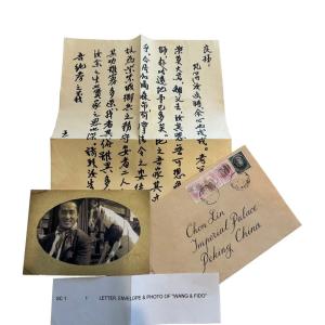 Chong Wang photo and letter – Shanghai Knights (2003)