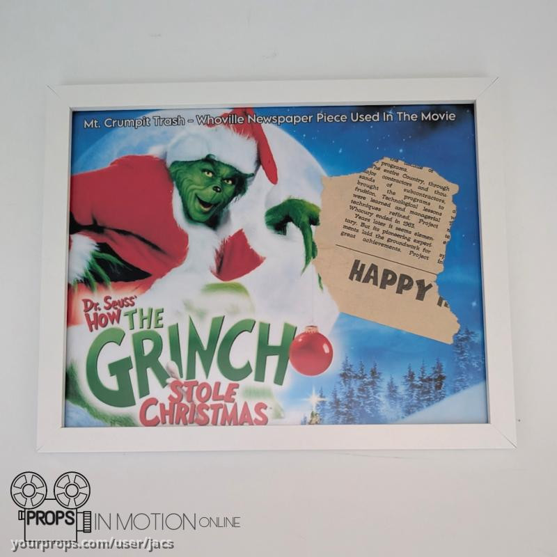 Mt. Crumpit Trash - Whoville Newspaper Piece – How the Grinch Stole Christmas (2000) – image 1