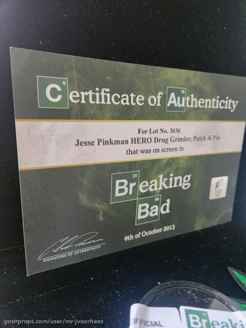 Breaking Bad Jesse Pinkman Weed Drug Grinder Patch Pin Prop – Breaking Bad (2008) – image 5