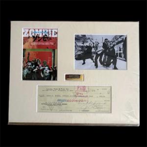 Production Check Signed By George Romero – Dawn of the Dead (1978)